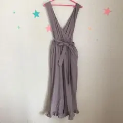 リボン オーバーオール