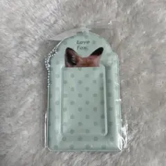 狐耳 トレカホルダー トレカケース パスケース カードケースキーホルダー 推し活