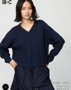 UNIQLO：C ユニクロシー　リラックスフーデッドセーター　セーター