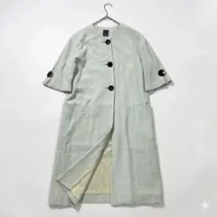 最終値下げ minaperhonen生地使用 作家さん ロングコート ベージュ