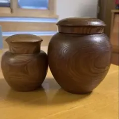 美品 木製 茶壷 茶筒 縞 槐 エンジュ 円舘工芸舎 美圓 - メルカリ
