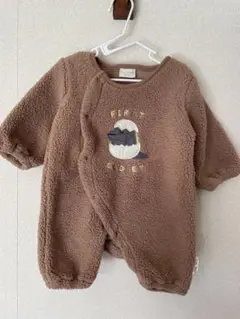 FIRST CLOSET ブラウンロンパース　60〜70サイズ