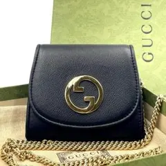 新品未使用✨ GUCCI ショルダーバッグ ミニポーチ ブロンディ GG GUCCI】グッチ ブロンディ ミニショルダーバッグ レザー (GUCCI
