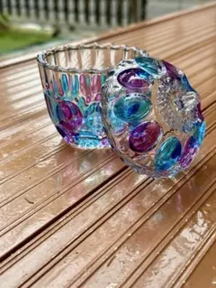 ベネチアンガラス 金彩ポット キャンディポット ボンボニエール 小物