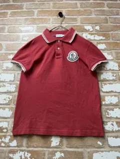 MONCLER ポロシャツ レッド M 【正規品】 - メルカリ