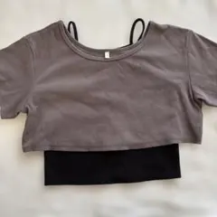 GU ティーン　M クロップトップ Tシャツ