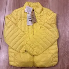 イエロー 110サイズ 軽量　ダウンジャケット