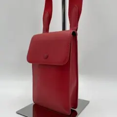 美品 COACH ショルダーバッグ レザー レッド 斜め掛け