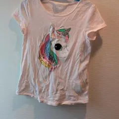H&M ユニコーン Tシャツ US 8-10Y 半袖 女の子
