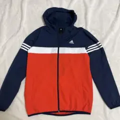 adidas ウィンドブレーカー 赤・グレー・白
