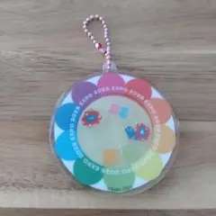 シャカシャカ アクリルキーホルダー 万博会場限定 ミャクミャク お花