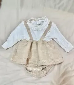 Cottoli ロンパース・カバーオール ホワイト/ベージュ