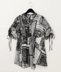 グレースコンチネンタル diagram スカーフシアーブラウス 36 花柄