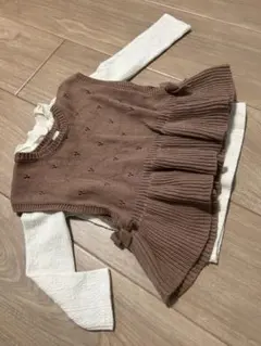 Cottoli ベスト ニット　95〜100cm 西松屋　トップス　2点セット