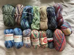 ソックヤーン　未使用品とあまり糸の詰め合わせセット sockyarn