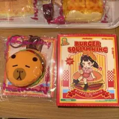 【Mellojoyスクイーズ】ハンバーガーシリーズ【カピバラバーガー】