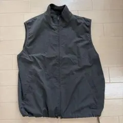 ナイロン ブラック ベスト ジッパー付き