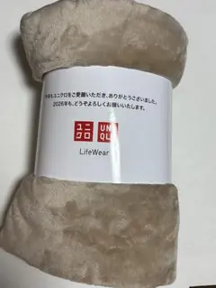 【新品】UNIQLO ユニクロ 年末祭 ブランケット 非売品　ベージュ