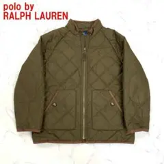 A5132 ポロバイラルフローレン キルティングジャケット 茶色 120