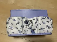 ディズニーストア　美女と野獣　ベル　ラベンダー花柄　小物入れ