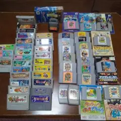 レトロゲームコレクション 47本 スーパーファミコン／ニンテンドー64