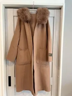 GRACE CONTINENTAL ファー付ウールガウンロングコート ファーパーツ付ロングダウン / GRACE CONTINENTAL | GRACE