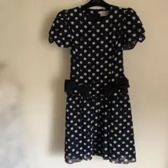森英恵シルクワンピース ネイビーカラーで華やかなデザイン 森英恵 紫陽花柄ワンピース 9号 - メルカリ