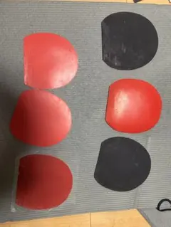 卓球ラバー 狂飈黒2枚赤1枚 ジェネクション赤暑と特厚1枚づつ glass赤1枚