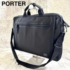 【未使用級・極美品✨】PORTER クリップ 2WAY ブリーフケース ブラックのサムネイル