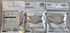 MASCODE マスコード 3Dマスク グレー L 3袋のサムネイル
