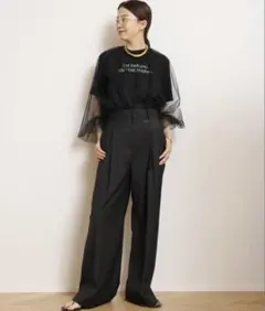 MUSE de Deuxieme ClasseTuck パンツ　36のサムネイル