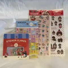 キャラクターシールセット しんちゃん・モンチッチ・ピングー