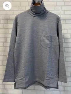 SPINNER BAIT ウール100% グレー タートルネック 41