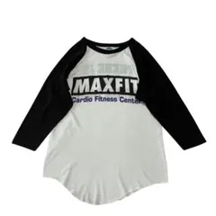 80s 90s USA製 VENUS ラグランスリーブ Tシャツ 白 黒 7分袖のサムネイル