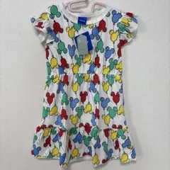 ディズニー　ミッキー風船　ワンピース　半袖　110