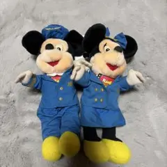 Disney Plane Crazy ミッキー＆ミニー ぬいぐるみセット