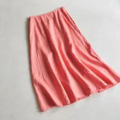 MACKINTOSH LONDON リネン100% Aラインスカート ピンクのサムネイル