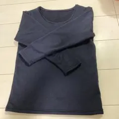 裏起毛インナー　厚手 8、9分袖 ネイビー Mサイズ