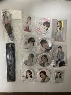 齋藤冬優花 缶バッジ ネームタグ  キーホルダー  カード まとめ売り