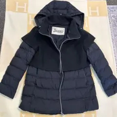 Herno フード付きダウンジャケット 濃紺44