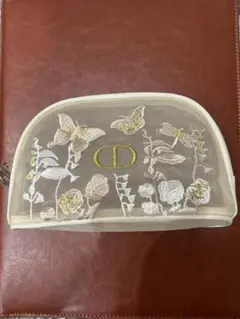DIORディオール ノベルティ　刺繍 ポーチ