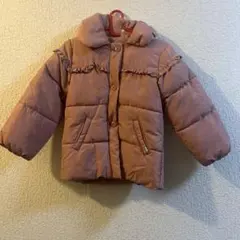 SM2Lagam フリル付きピンク中綿ジャケット