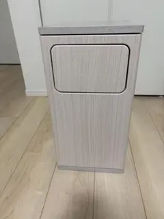 木目調 蓋付きごみ箱