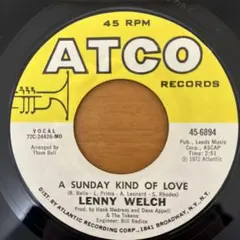 70sソウルLenny Welch A Sunday Kind of Love