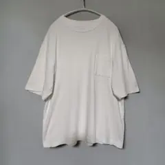 アオキ　スーツ屋の仕立てたTシャツ　ホワイト　M　古着のサムネイル