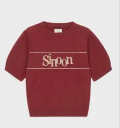 Sinoon 半袖ニット レッドのサムネイル