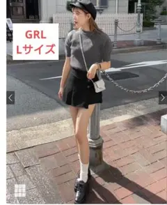 【新品試着のみ】GRLパフスリーブニットトップス