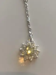 Pariskids パリスキッズ 土星ハートネックレス シルバークリスタル