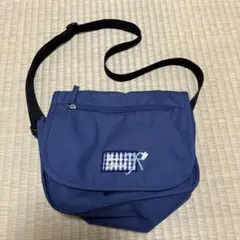 Knit planner キッズ　ネイビー フラップショルダーバッグのサムネイル