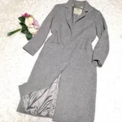 美品 S ジャーナルスタンダード ウール100 ロング コート グレー 日本製